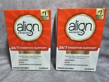 2x Align 24/7 Digestive Support Probiotic Supplement 49 Ct (98 total) Exp 2026+