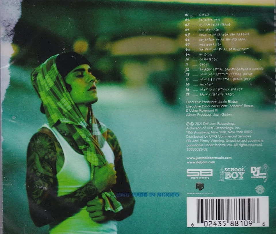 Justin Bieber JUSTIN BIEBER-JUSTICE (CD) - Imagem 2 de 2