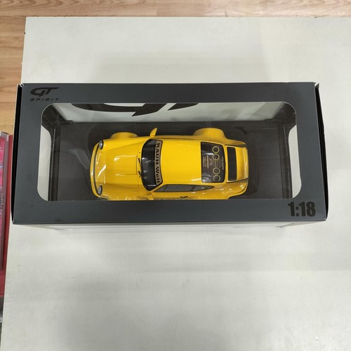 Modèle réduit Porsche Rwb Qeema Yellow 2024 1/18 | Gt Spirit