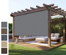 Outdoor Roller Shades,Exterior Cordless Patio Shades Roll 120"W x 96"H, Gray