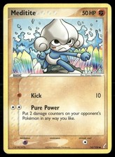 Meditite 56/100 Common Crystal Guardians Pokemon Damaged on eBay