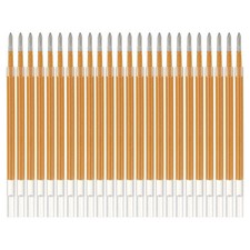 24 Pcs 0.5mm Medium Point Glitter Coloring Pen Ink Gel Pen Refills, Gold Tone