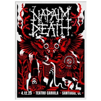 Napalm Death Dec 4 2025 Teatro Cariola Santiago CL Poster