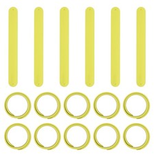 Slap Bracelets, 16 Pcs Silicone Wristband Snap Bracelet for Party Gifts, Yellow