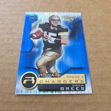 Drew Brees Rookie Card 2001 Quantum Leaf. rookie card picture