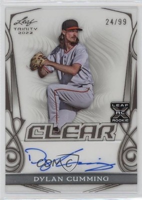 2023 Leaf Trinity Clear Bronze 24/99 Dylan Cumming #CA-DC1 Auto 19ot