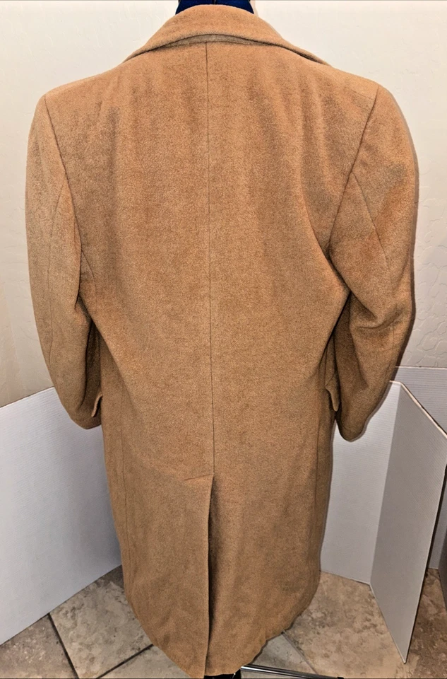 Abrigo camel HartSchaffner&Marx SilverTrumpeter Roper's de colección años 60 largo para hombre envío gratuito de EE. UU. Foto 3 de 4
