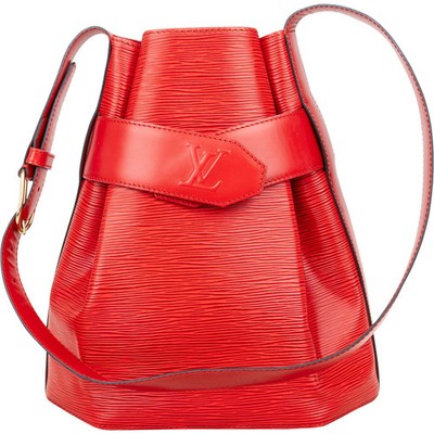 Louis Vuitton Red Epi Leather Sac De Paule PM Shoulder Bag Tasche