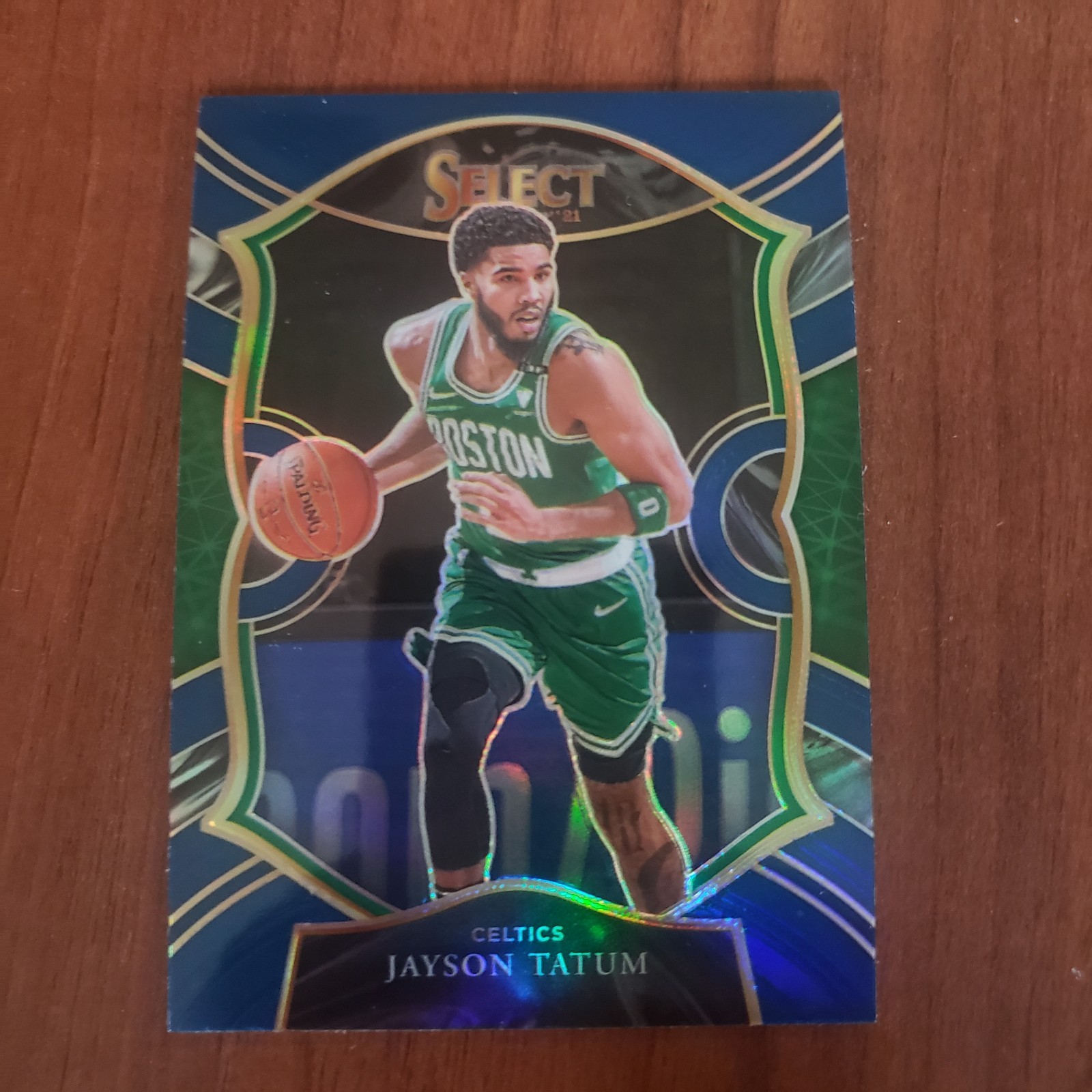 2020-21 Panini Select Jayson Tatum Concourse Blue Prizm Card