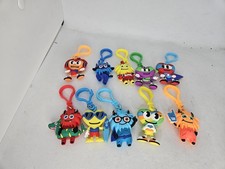American Heart Association Kid s Heart Challenge Keychains Lot of 10 Clips Used