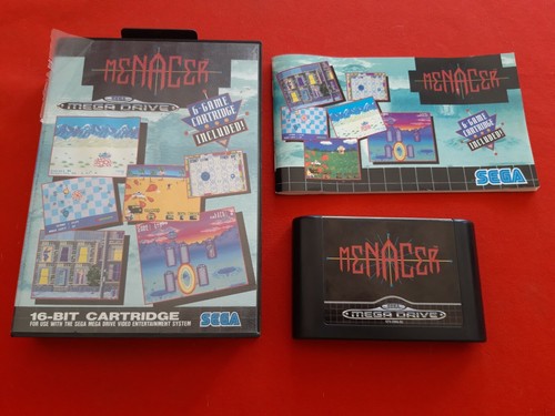 Menacer 6-Game Cartridge Sega Mega Drive Megadrive Complete PAL VF