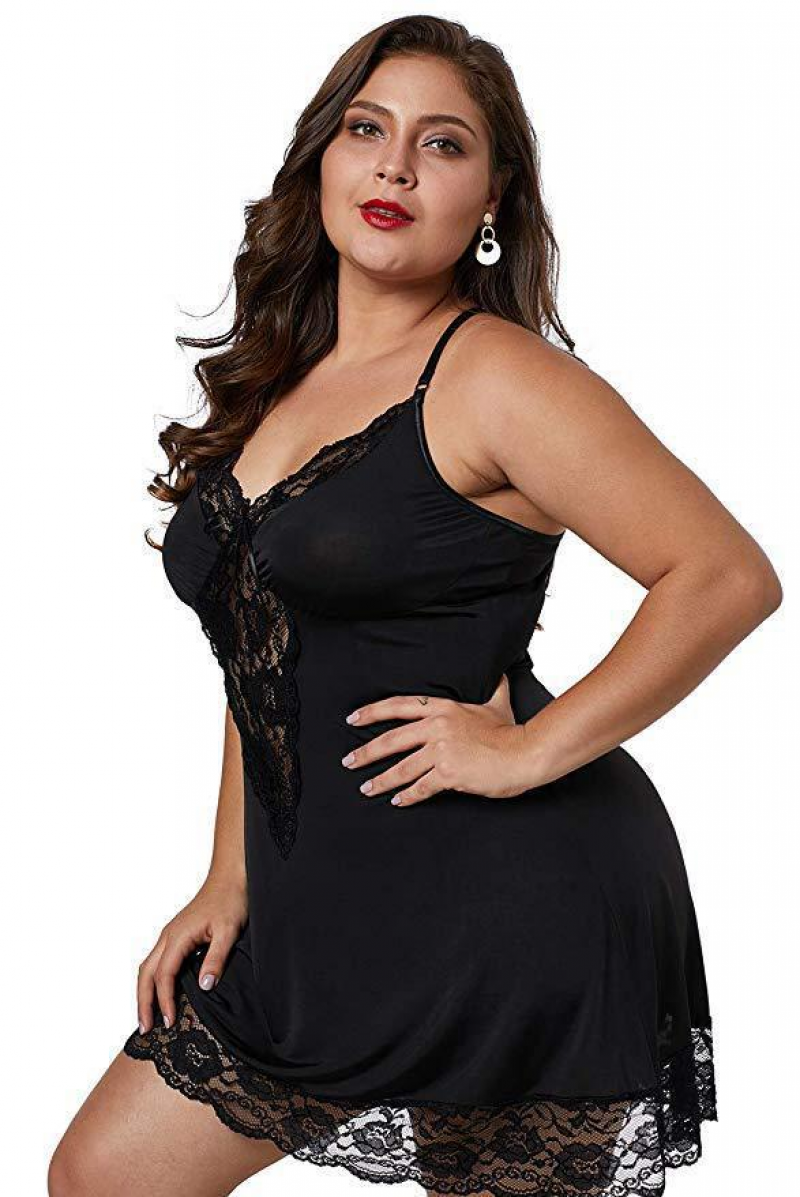 Summer Women Plus Size Sexy Lace Stitching Sleeveless Suspender Nightdress | eBay Summer Women Plus Size Sexy Lace Stitching Sleeveless Suspender Nightdress | eBay