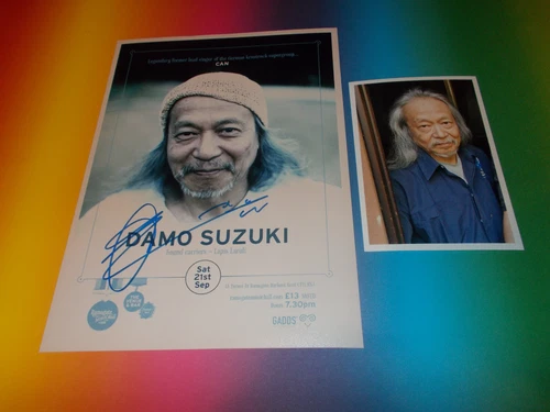 Damo Suzuki Can Krautrock signed autograph Autogramm 8x11 inch photo in person