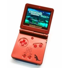 Game Boy Advance SP Red Console modify IPS V5 LCD Backlight Screen 720x480