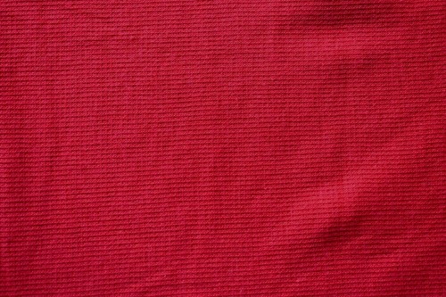 RED KNIT 2 WAY STRETCH POLYESTER FABRIC 34X62 INCHES REMNANT