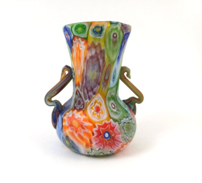 FRATELLI TOSO  Millefiori Vase um 1910 8,5 cm