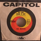 THE  BEATLES   45 SINGLE  vinyl  ,DAY TRIPPER  /   WE CAN  WORK IT  OUT