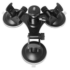 Action Camera Car Windshield Mount Holder with Triple Suction Cups for DSLR