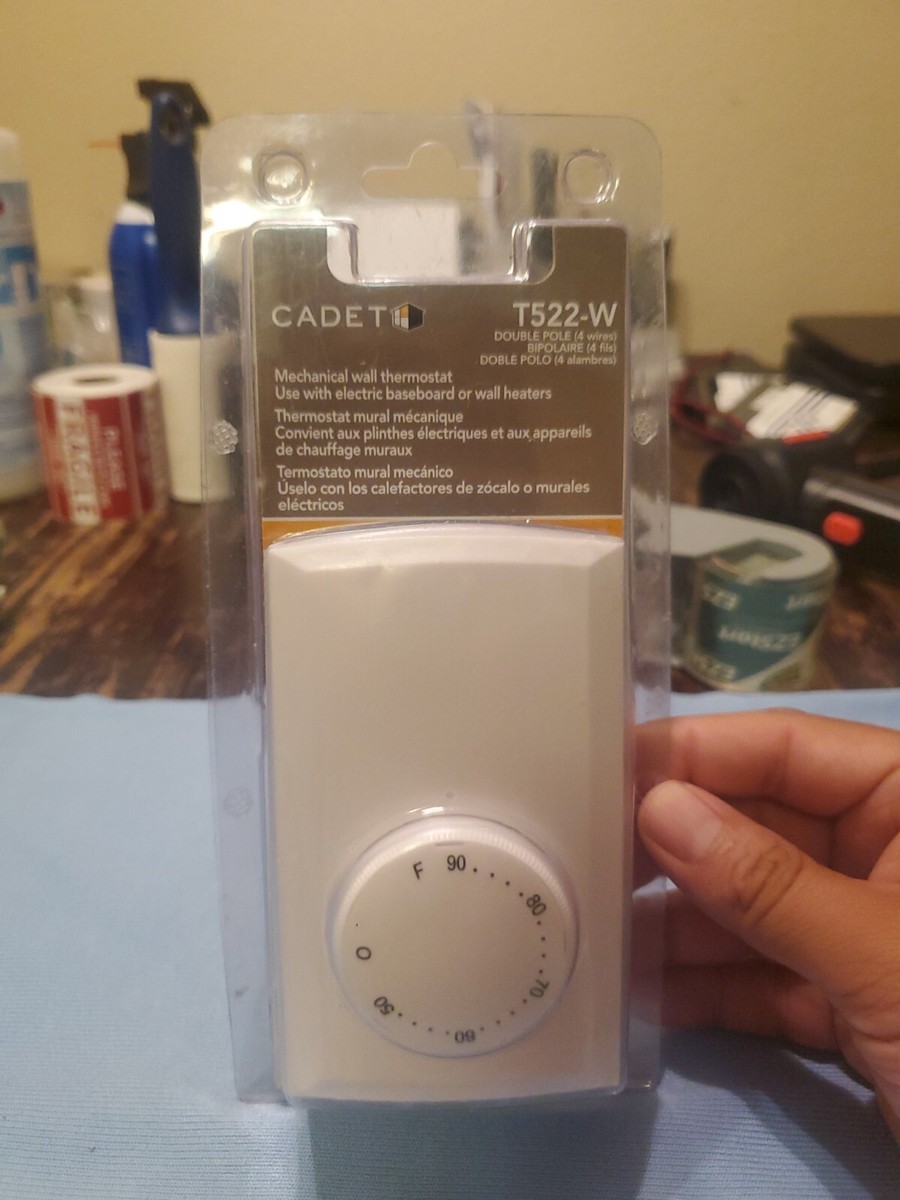 Cadet Double Pole 4-Wire Mechanical Wall Thermostat Electric