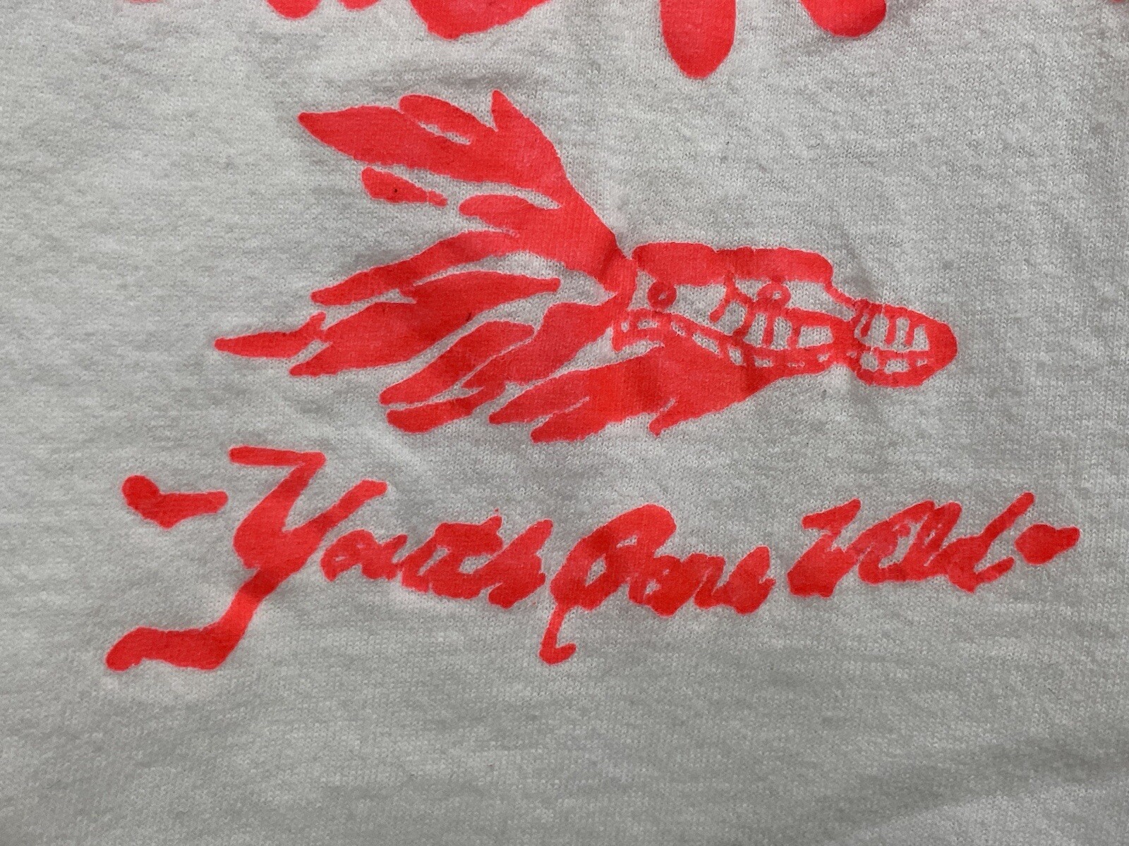 FILA Camicia Skid Row Youth Gone Wild White uomo taglia small vintage rosa lettere retrò