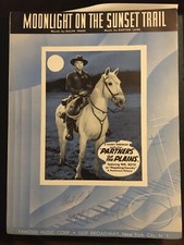 William “Hoppy” Boyd signed sheet music Hopalong Cassidy!