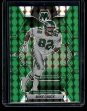 2023 Panini Mosaic #200 Mike Quick Green Mosaic