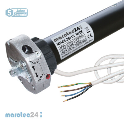 30 Nm NHK Rohrmotor Rolltor Rolladen Motor Antrieb Nothandbedienung SW 50 60 70