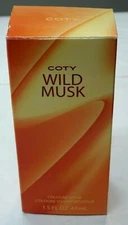 MIB Coty Wild Musk Cologne Spray 1.5 Fluid  Oz-New w/Box 