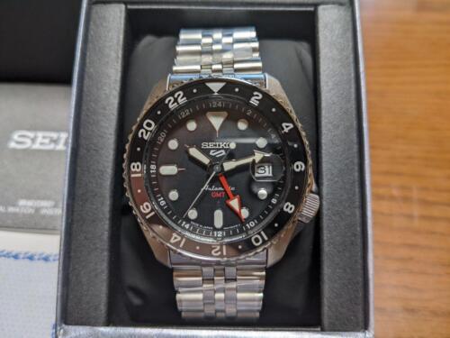 Seiko 5 Sports SKX Sports Style GMT SBSC001 Men's Watch Automatic Black  2022 New | eBay