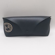 Authentic Ray-Ban Sunglasses Leather Case only - Black Genuine OEM Holder
