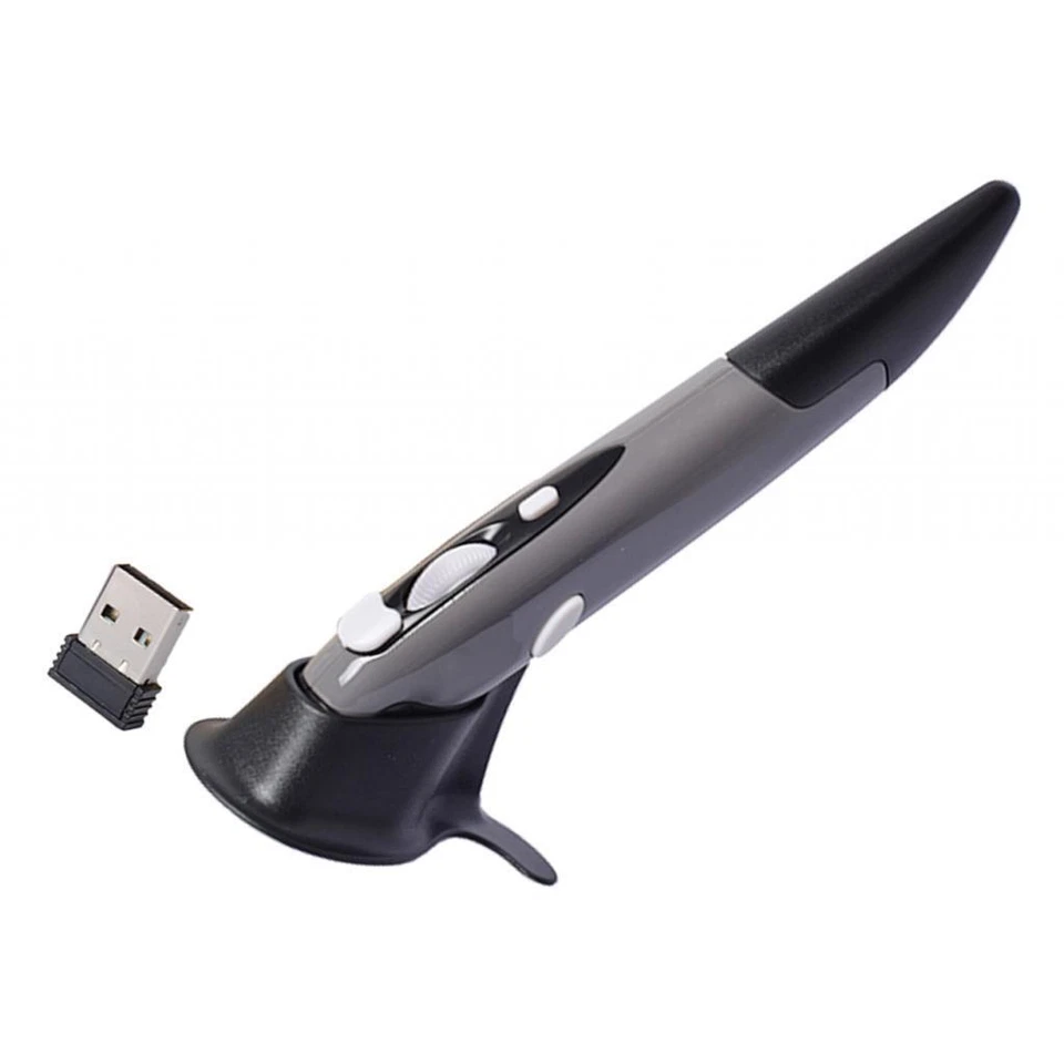 Wireless Mice USB Receiver 800/1200/1600DPI Gray - Image 2 of 4