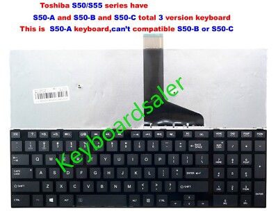 New for Toshiba S55-A S50-A S50D-A  S55-A5255 S55-A5256 laptop Keyboard black