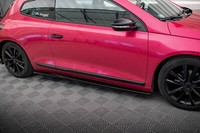 Maxton Design Seitenschweller Ansatz (Paar) Passend FüR VW Scirocco Mk3 Schwarz