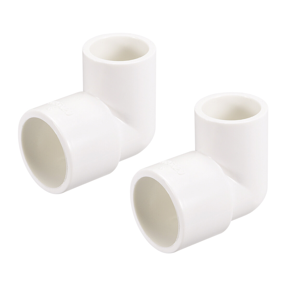 PVC Tubería Montaje 90 Grados Codo Programado 40 Blanco 20mm x 25mm 10uds