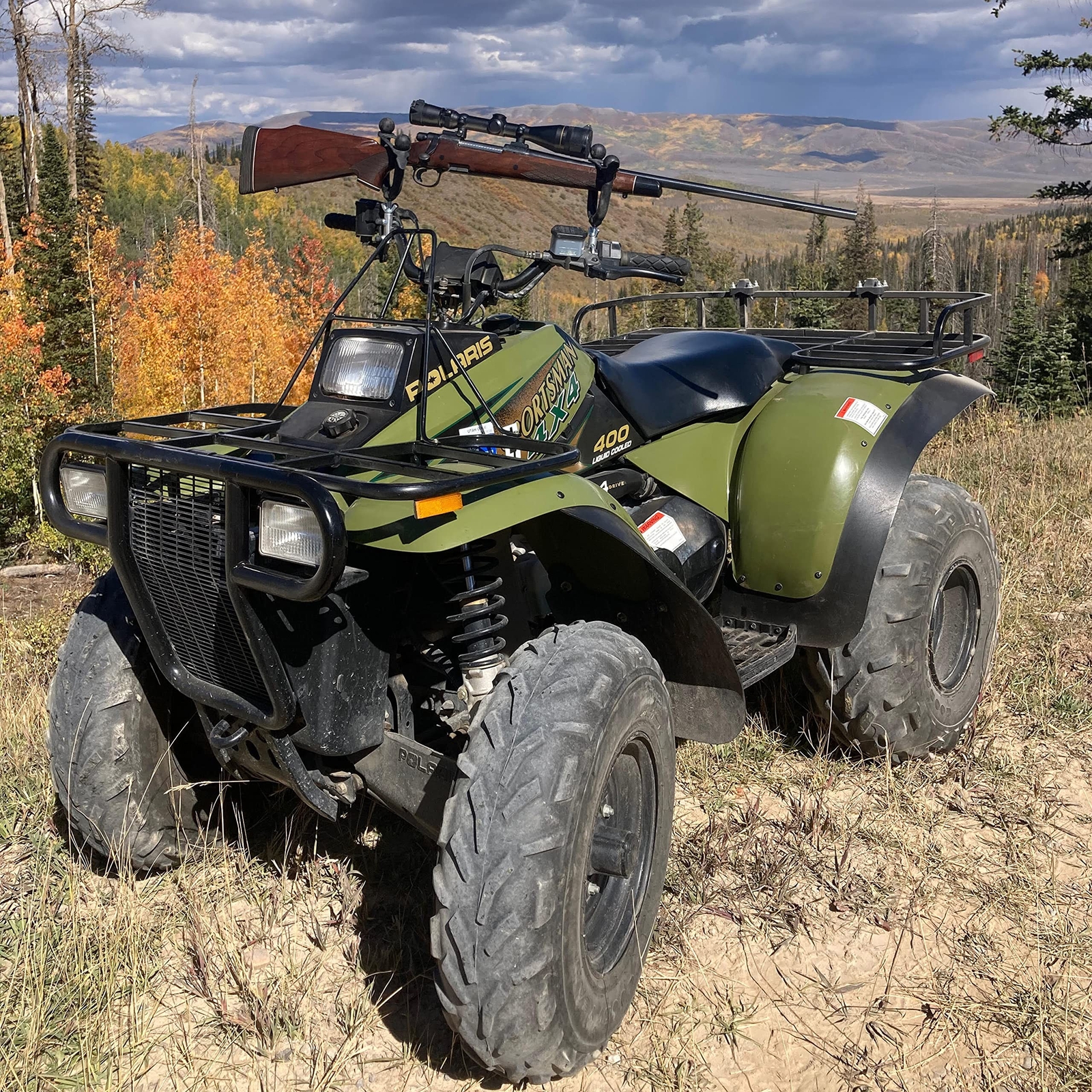 Atv Front Rifle Rack Pack Rack - Gun & Bow Rack for ATVs and Bikes - Model PR1 Single | eBay