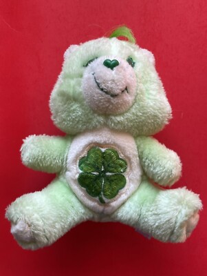 GLÜCKSBÄRCHIS Stofftier CARE Bear 80 FIGUR Plüsch KENNER Good Luck 1 PUPPE 1984