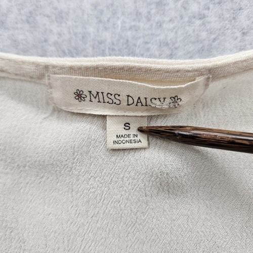 Miss Daisy Women's Small Off White Sleeveless Top - 第 2/9 張圖片