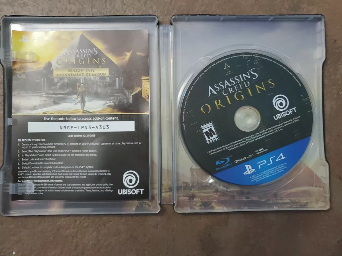 Forbindelse skære sortere Assassins creed origins PlayStation 4 Ps4 steelbook Rare Collectible Look |  eBay