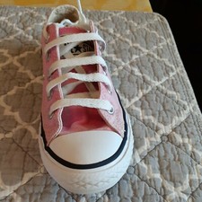 CONVERSE Chuck Taylor All Star Low Top Pink Youth Girls Sneakers 3J238 Preowned