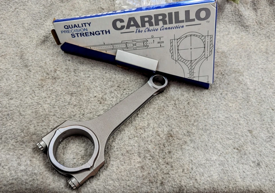 Varillas de muñeca Carrillo Tapered ProHBeam Rods 6.320" L 1.975" diámetro 0.787" ancho 0.944" Foto 3 de 4