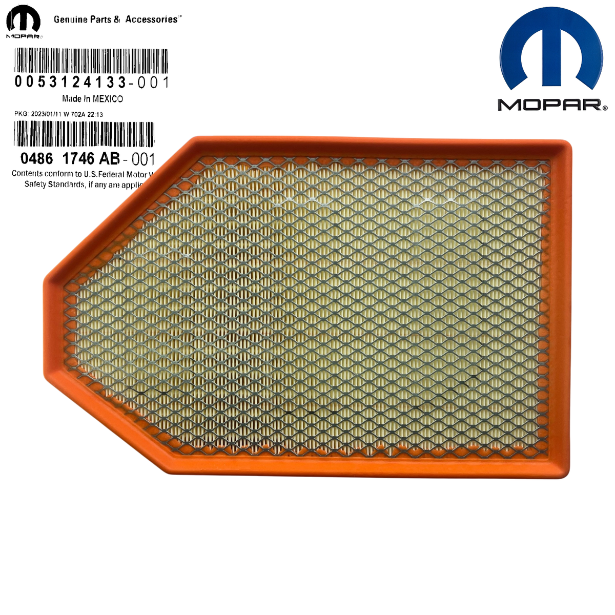 ☆ハリウッドエアー☆ 2011-2023 Engine Air Filter Dodge Challenger Charger 300 MOPAR OEM