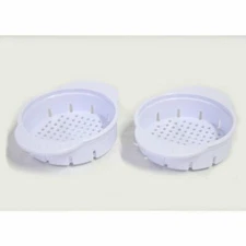 Plastic Can Colander/Strainer in White - Set of 2 NEW!!!!