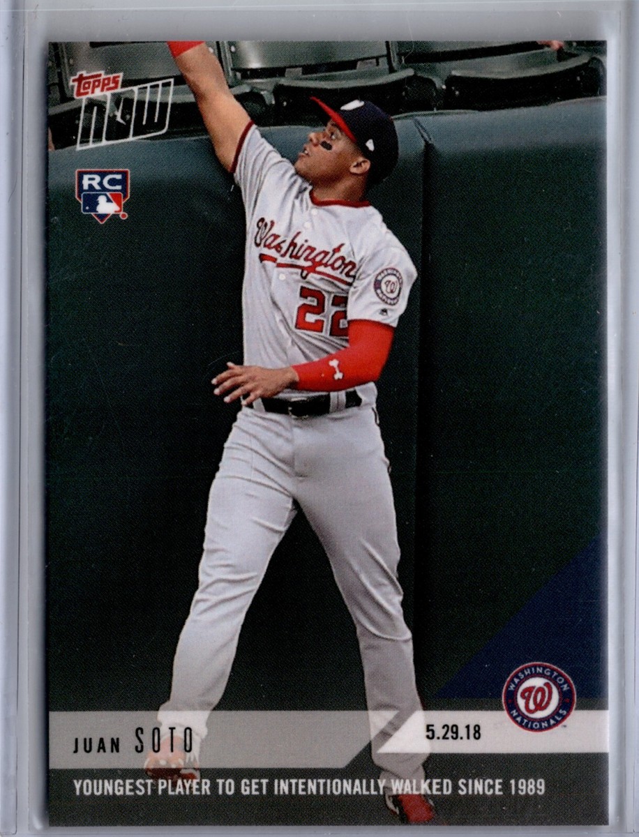 2018 Topps Now #266 Juan Soto Washington Nationals RC | eBay