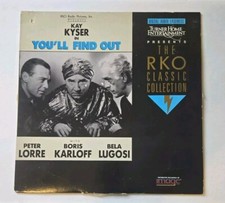 You'll Find Out 1991 Laserdisc Peter Lorre, Boris Karloff, Bela Lugosi