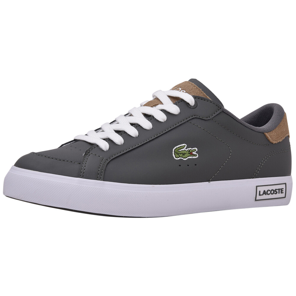 Lacoste Powercourt-223/1 SMA Men's Sneakers Lace-Up Dark Grey