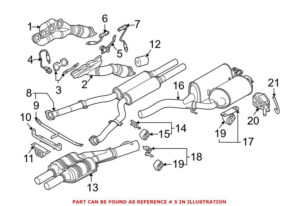 Genuine OEM Oxygen Sensor Front Driver for BMW 11787539124 | eBay