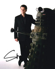 Steven Moffat signed autograph 20x25cm Doctor Who in person autograph COA