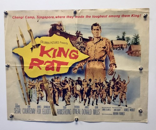 Original King Rat Movie Poster 1965 Columbia Pictures 65/355 28” X 22”