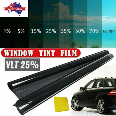 40x20 Fuß Tint Roll Black 3M Color Stable | 5% VLT 20" X 96" (50cm X 244cm) | Carbon Film Lifetime Warranty Window Tint Roll Scheibentönungsfolie 3 M