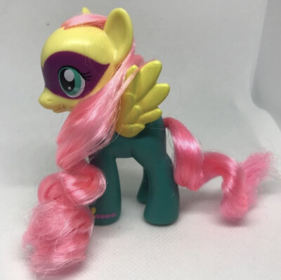 My Little Pony MLP - G4 - Fluttershy Saddle Rager, Power Ponies 3'', Long Hair